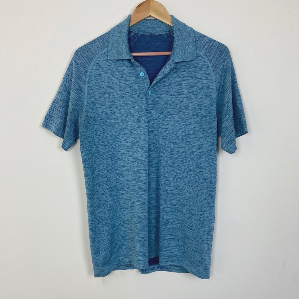 Lululemon Men's Metal Vent Tech Polo Slate White - Size M